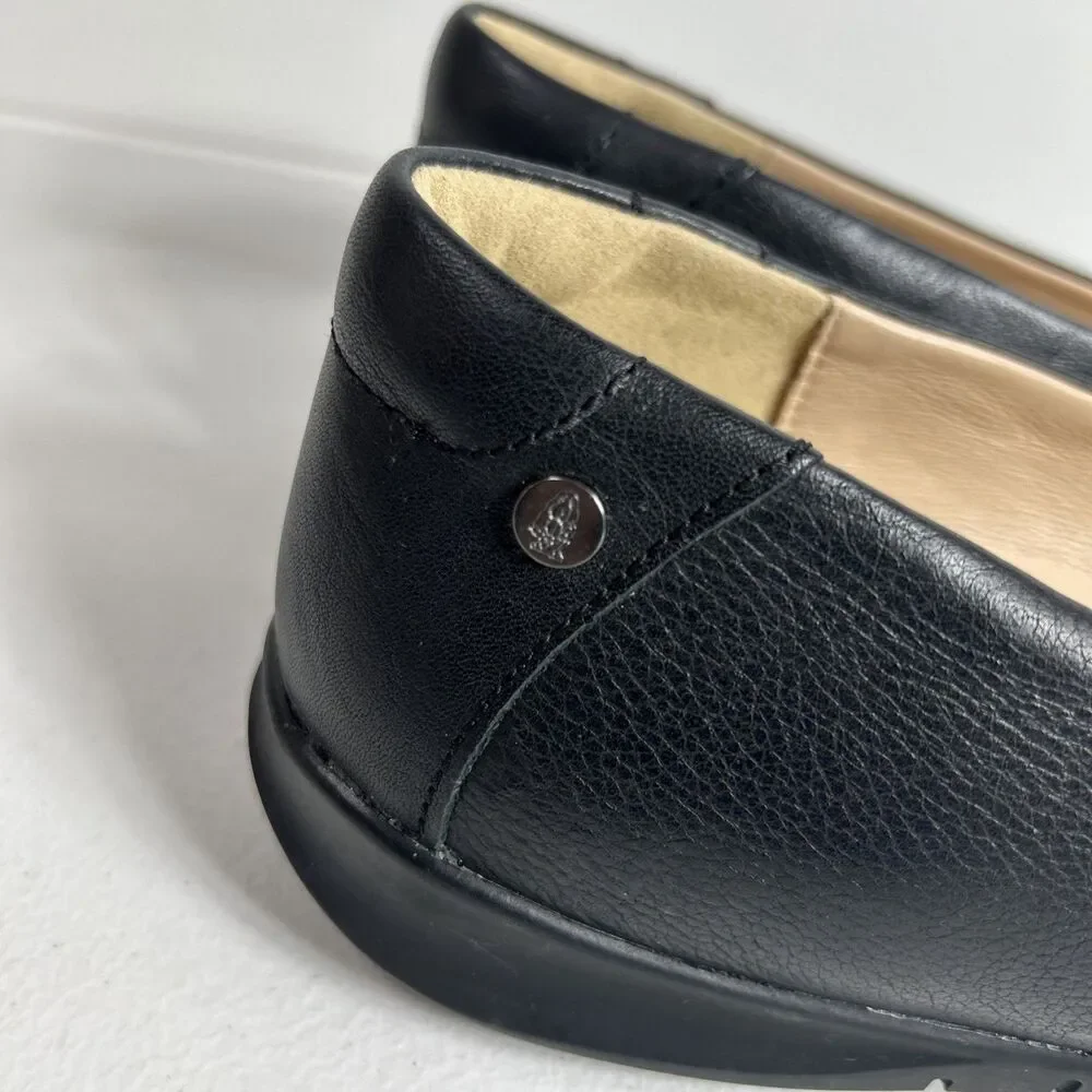Hush Puppies Women’s Shoes Size 12 Black Linnet Bria Slip On Leather Loafer